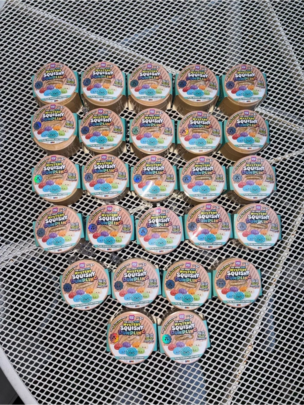 1 CONFIRMED RARE SEALED Viral RMS Mini Mystery Squishy Dumpling Teal Ribbon-9 ct